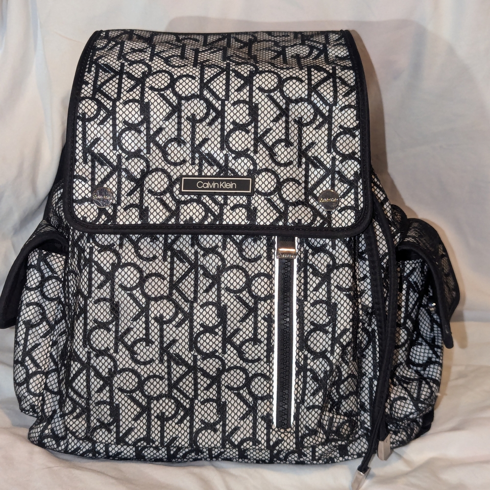 Calvin Klein Black & White "Tali" Backpack